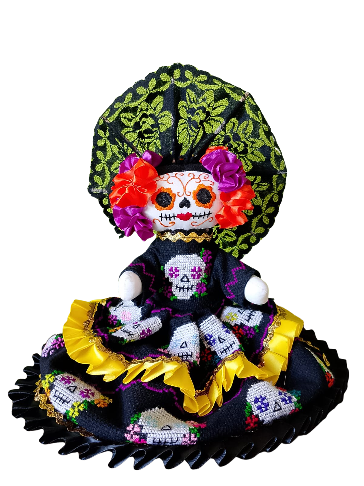 Lele Catrina Bordado en Punto de Cruz de 27 cm aprox