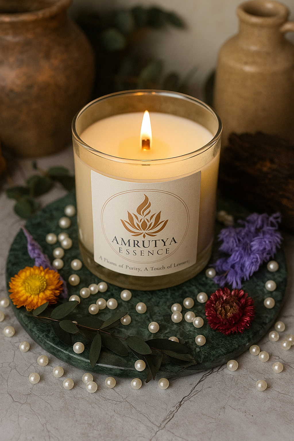 Luxury Divine – Golden Glow Soy Candle