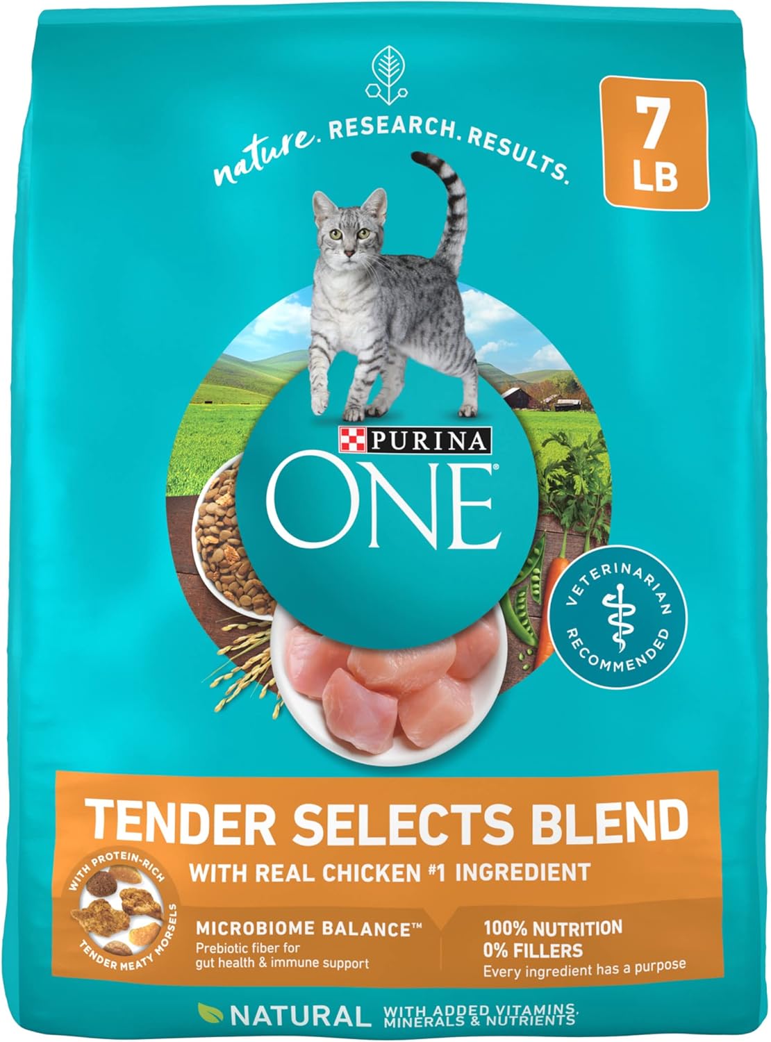 Purina ONE Tender Selects Blend Cat Food, 7 lb