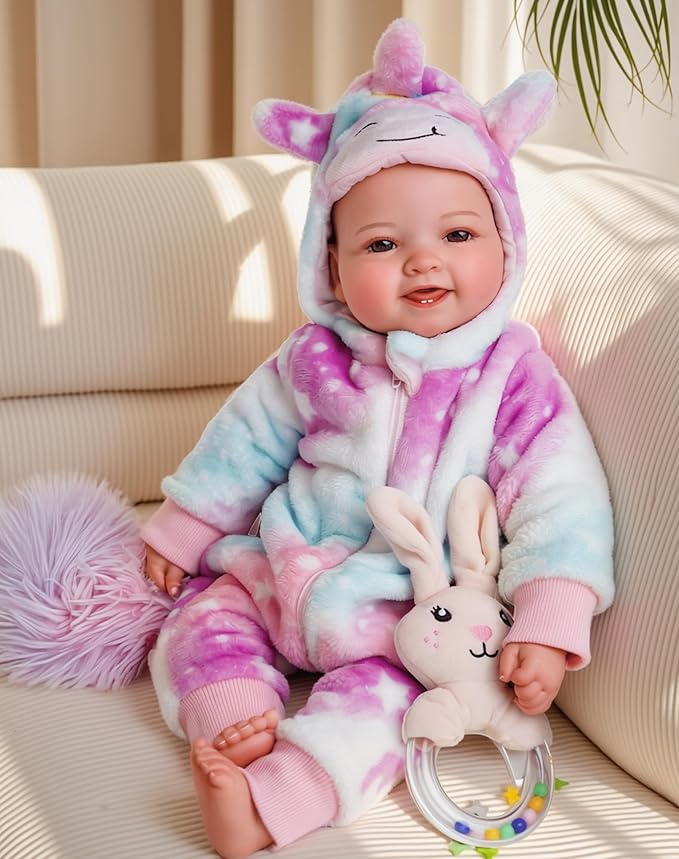 Plush Unicorn Baby Onesie