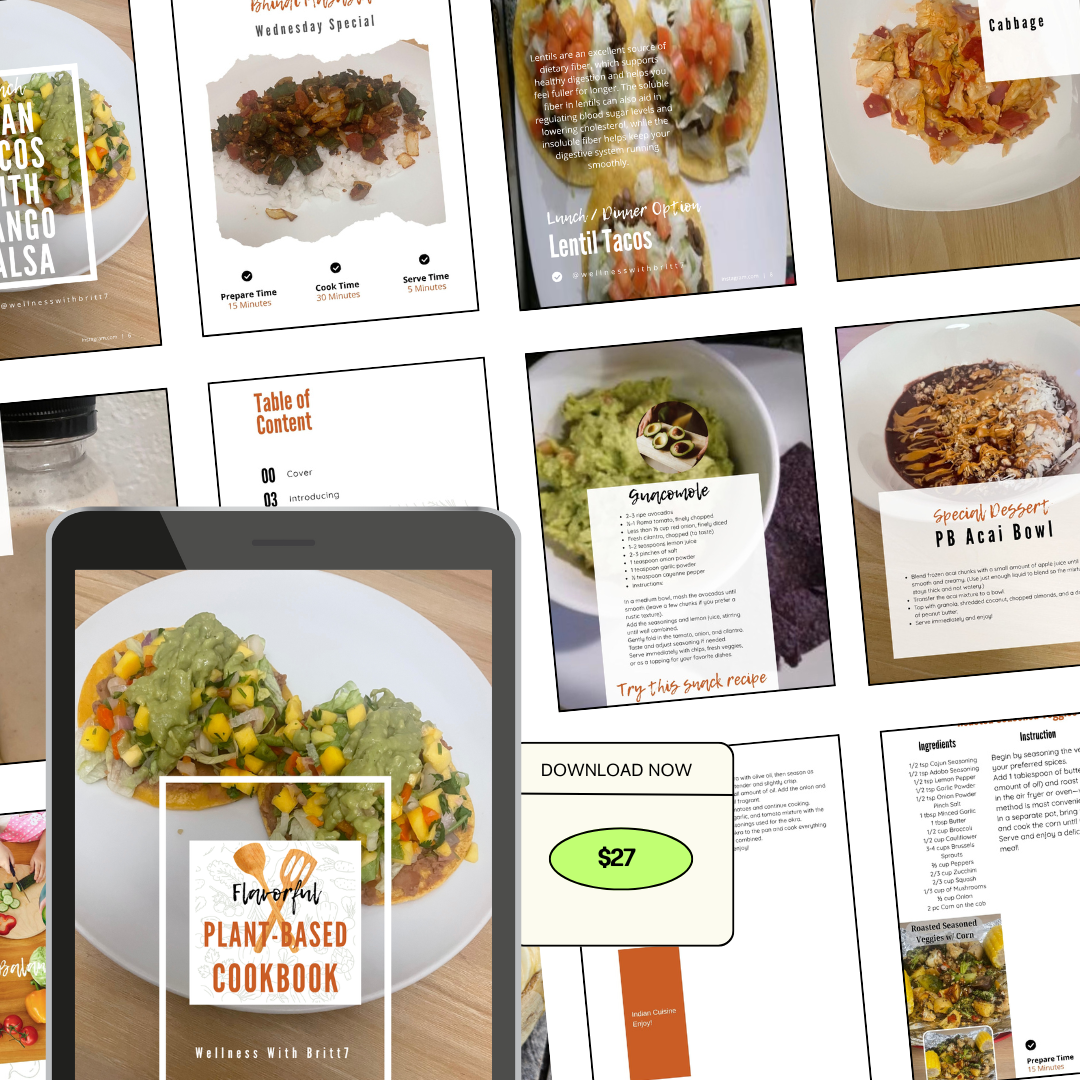 5 Flavorful Plant-Based Recipes +3 Bonus Recipes eBook