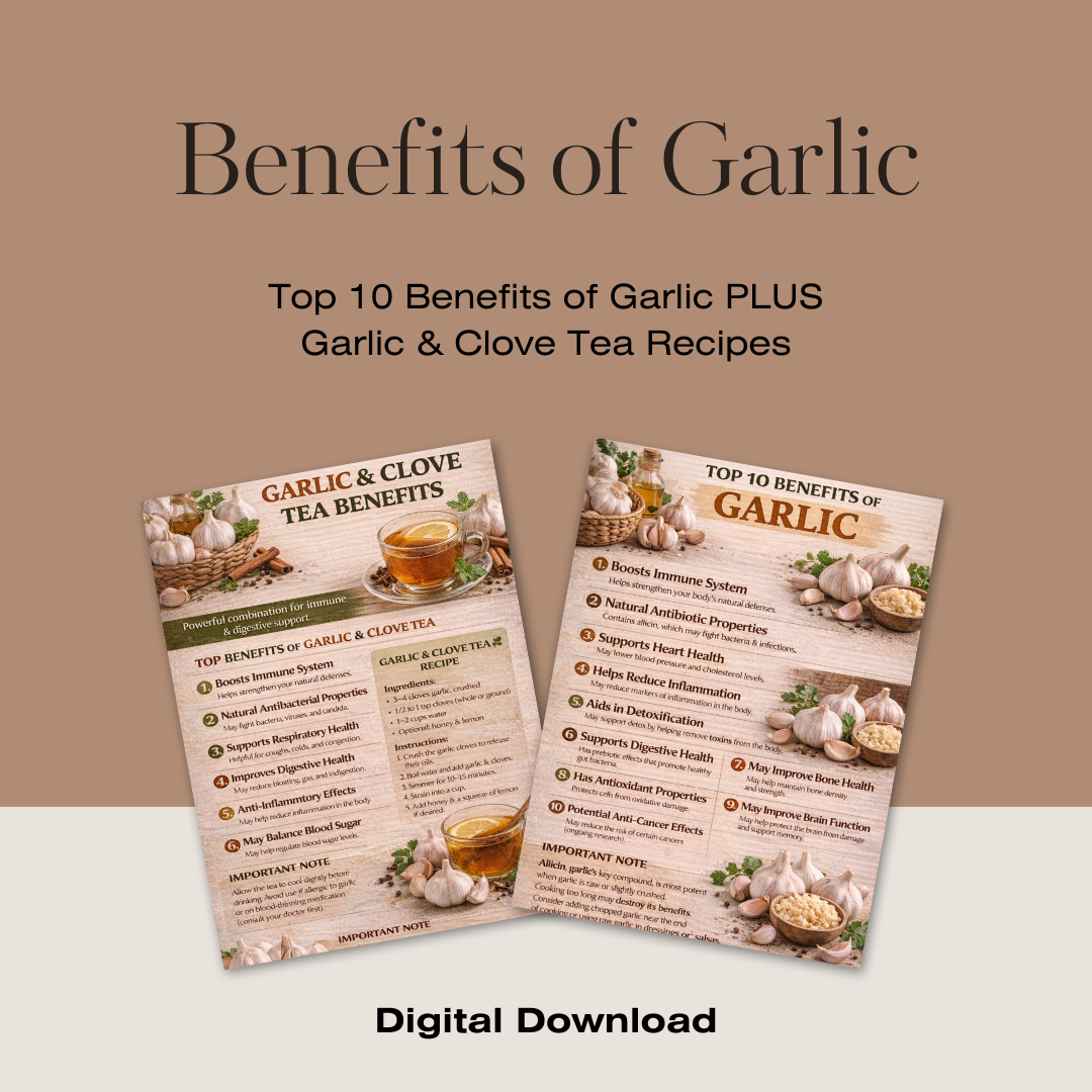 Garlic Health Benefits & Tea Recipes Guide