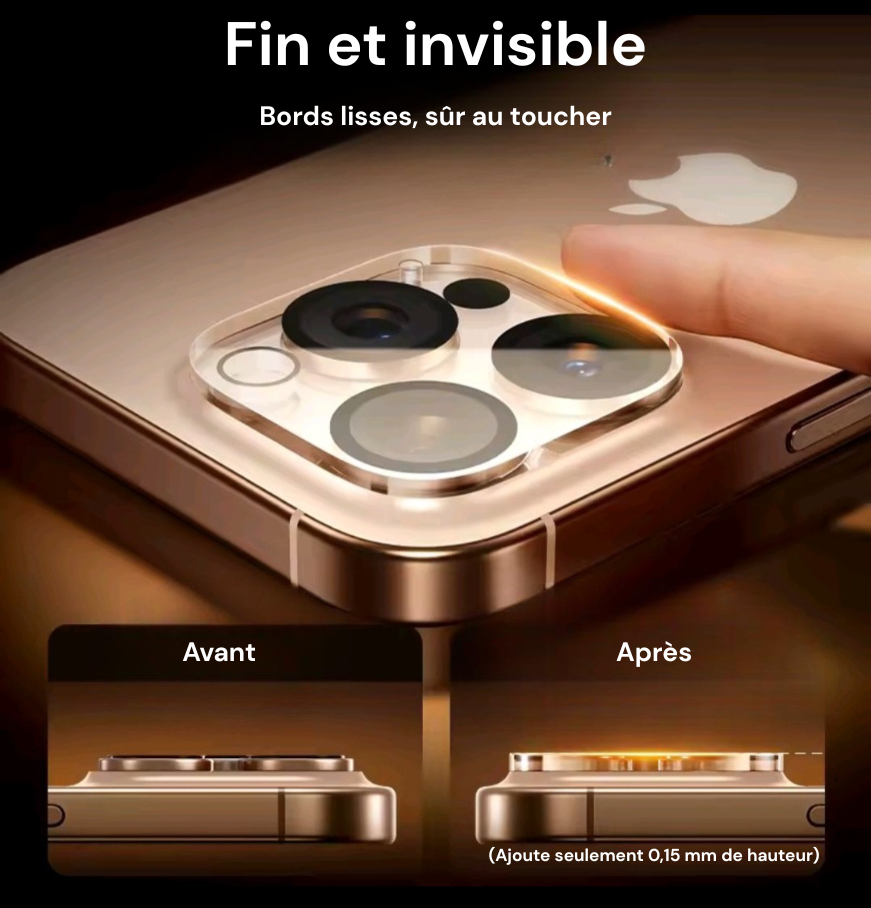 ✨ Protecteur d’Objectif iPhone Diamant – Éclat & Protection Garantie !