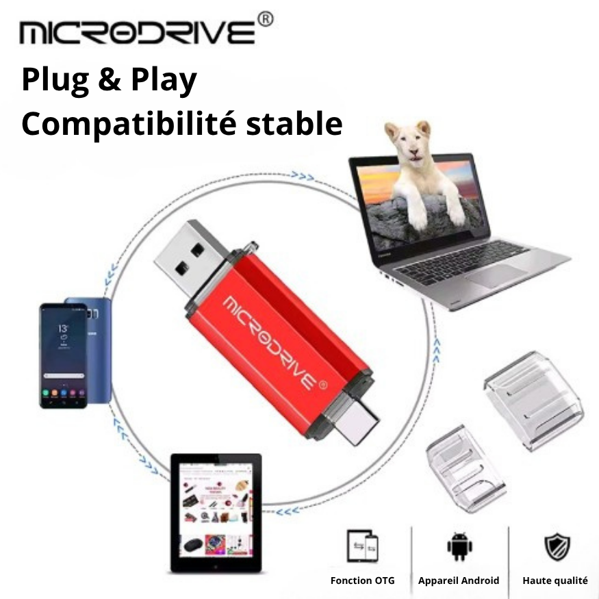 Clé USB Intelligente 2-en-1 – USB & Type-C