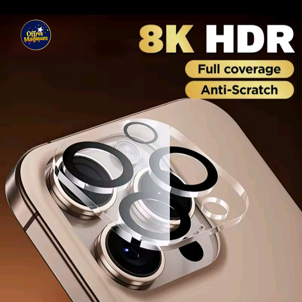 ✨ Protecteur d’Objectif iPhone Diamant – Éclat & Protection Garantie !