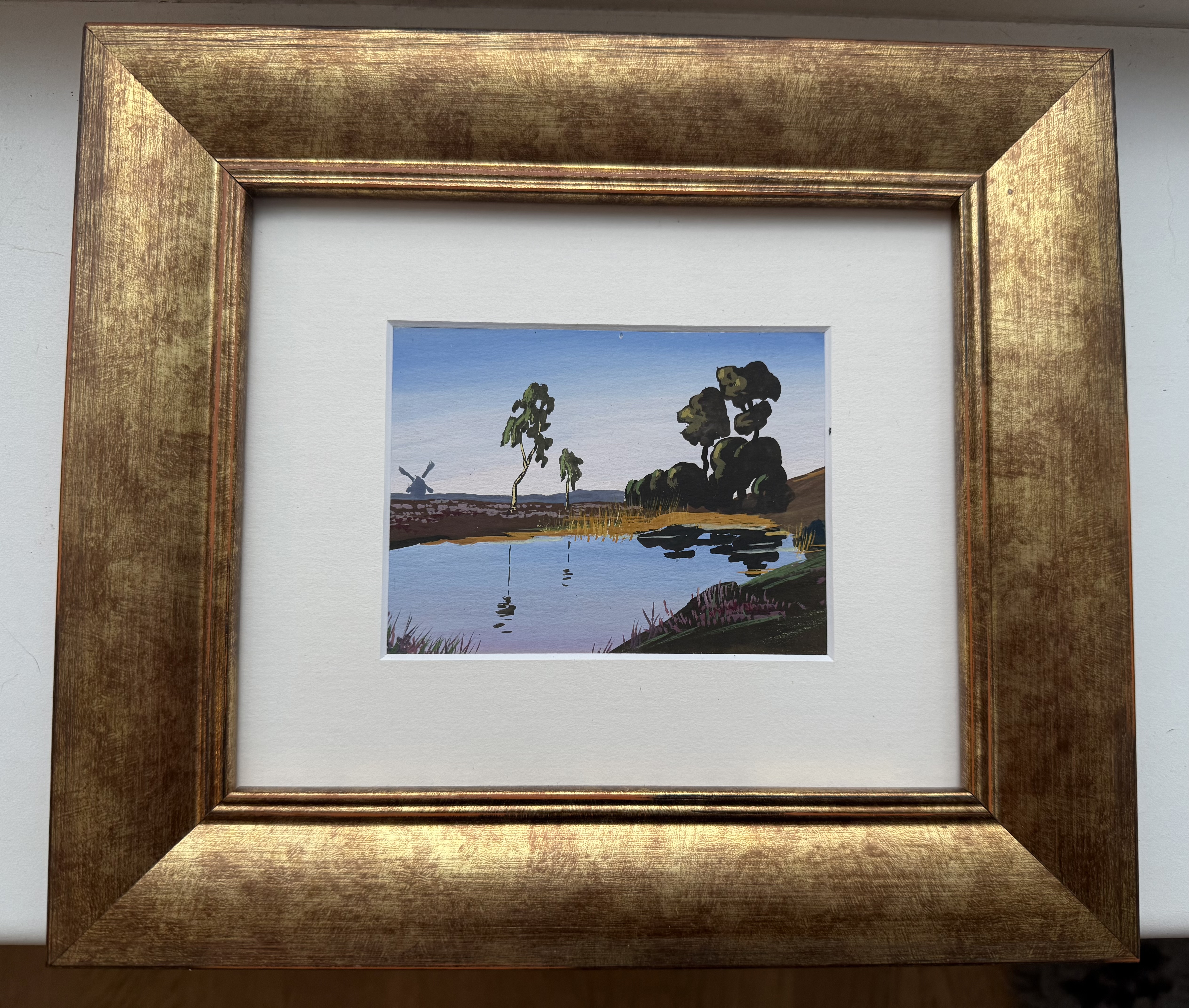 EW väike maastikumaal juugendlik 30ndad