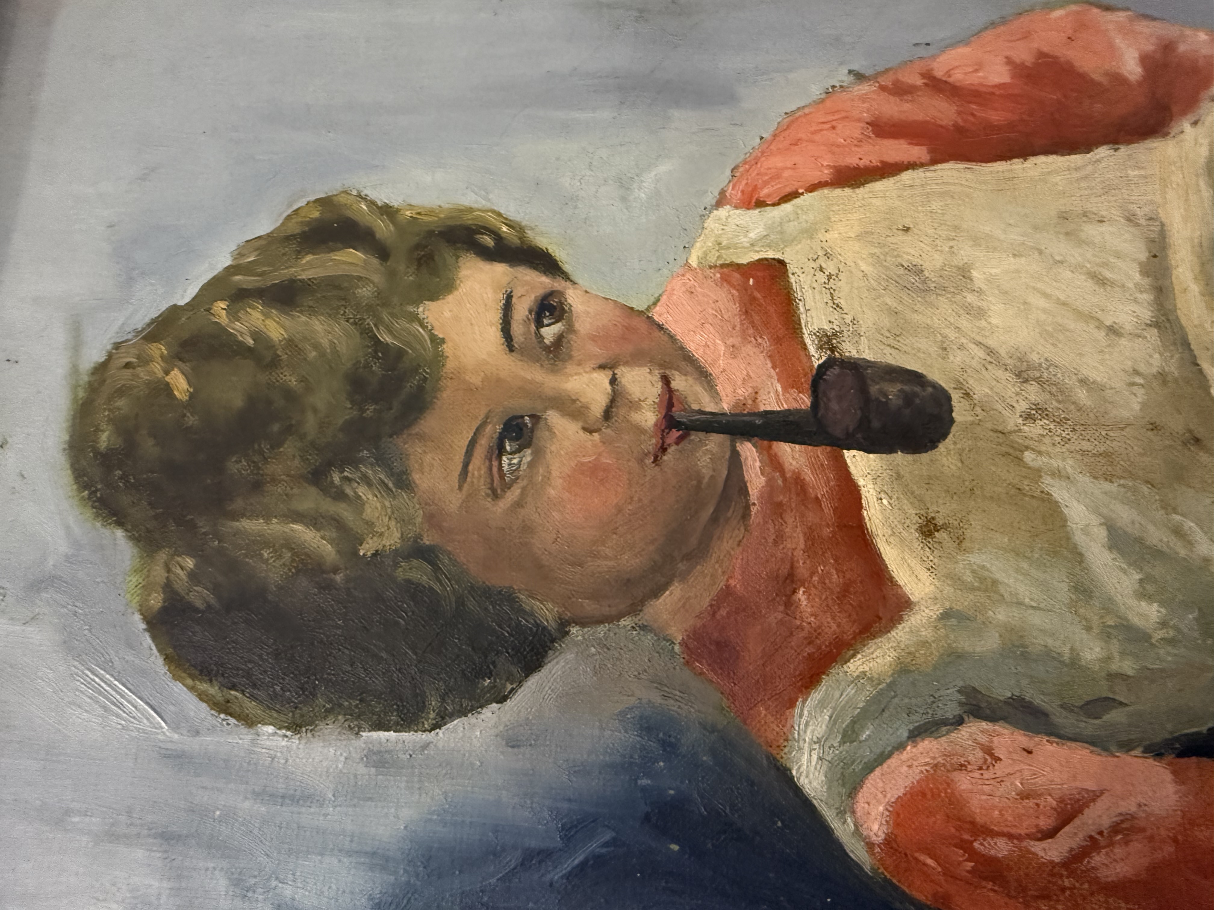 EW maal "Tüdruk piibuga". Supertöö!