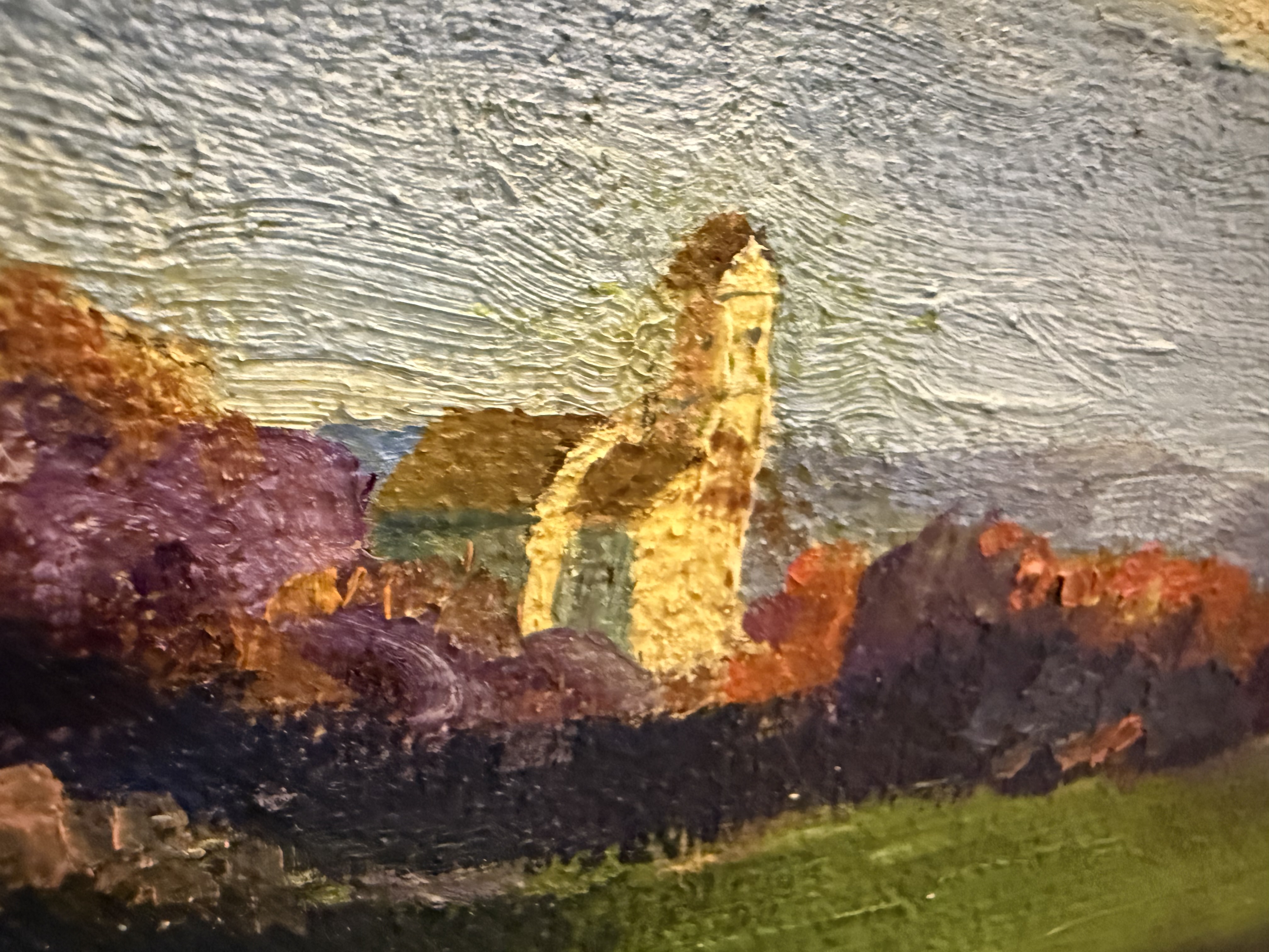 EW maal koopia Hermann Rüdisühli "Abendläuten" 64x122cm