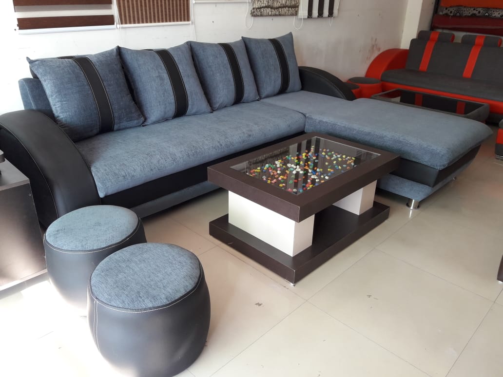 Modern L-Shaped Sofa Set