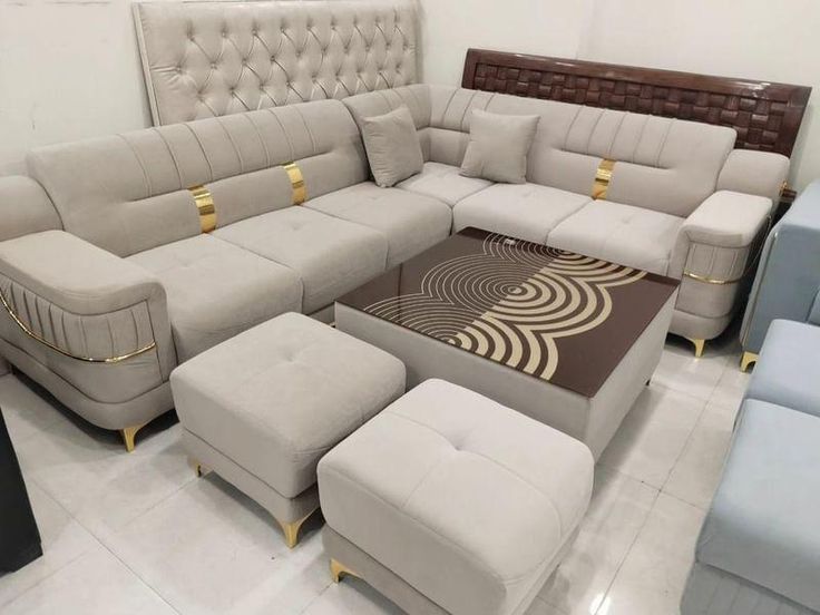 Modern L-Shaped Sofa Set