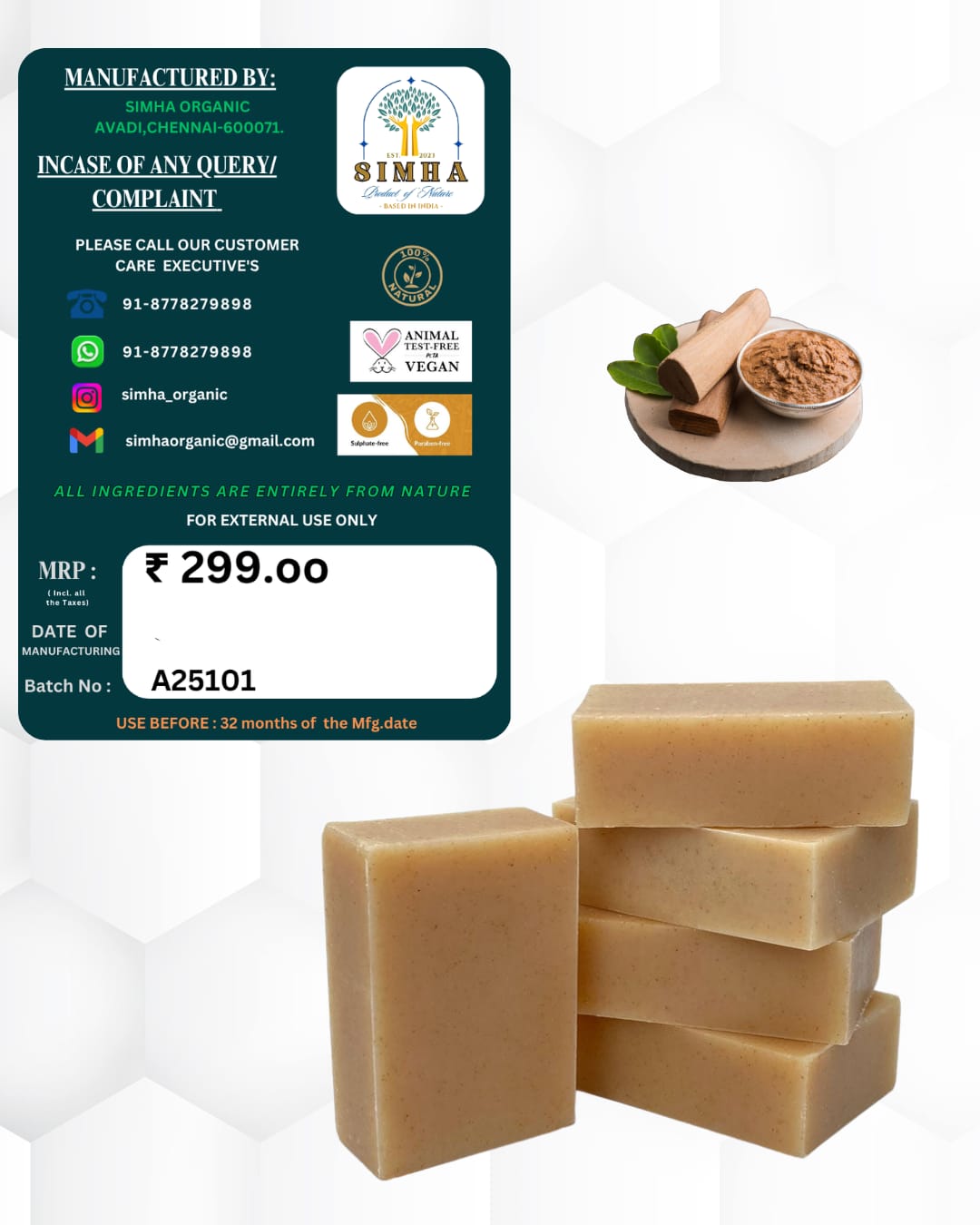 Elite Sandalwood Soap Bar