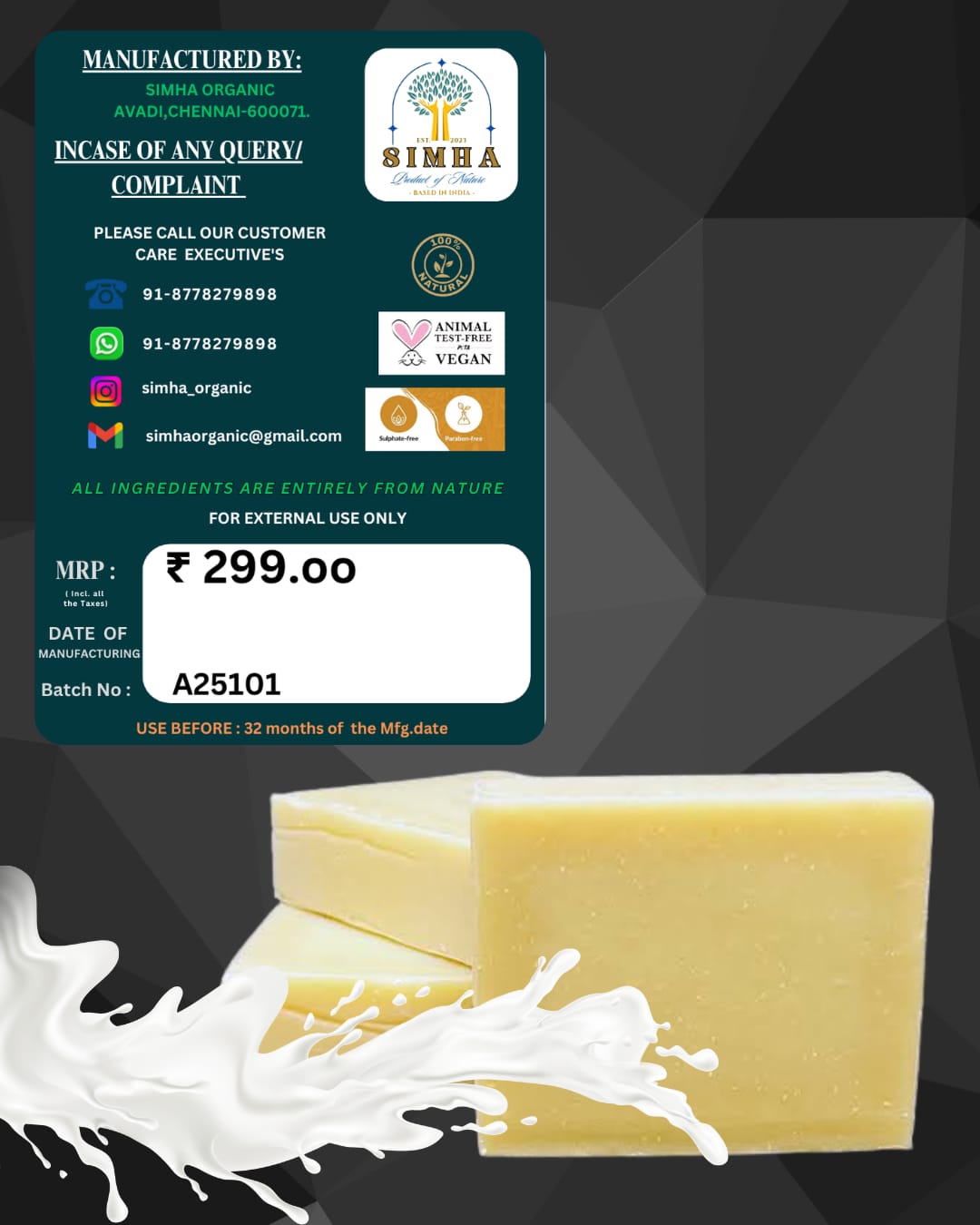 Goat Milk Premium Luxury Bathing Bar