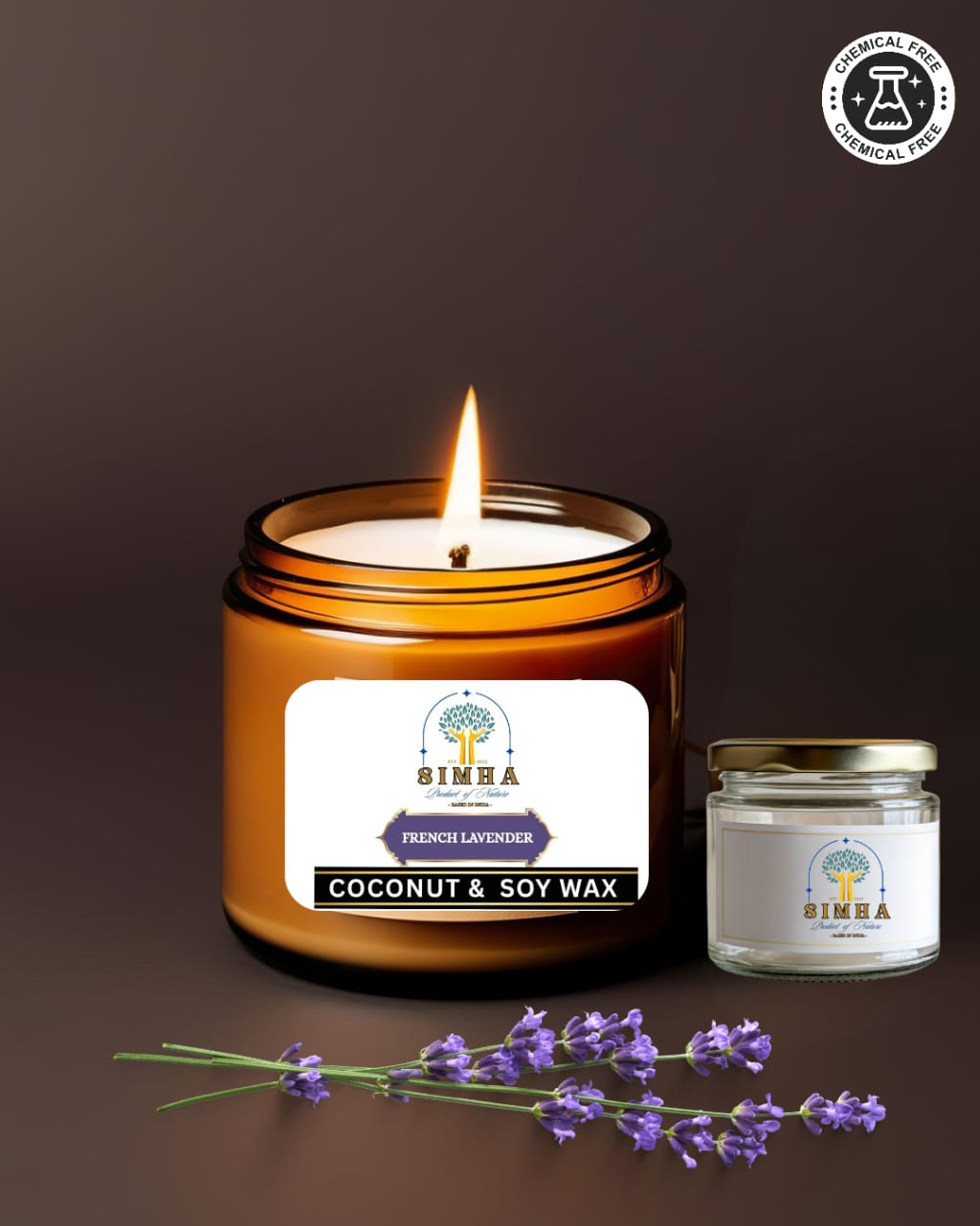 French Lavender Scented Jar Candle