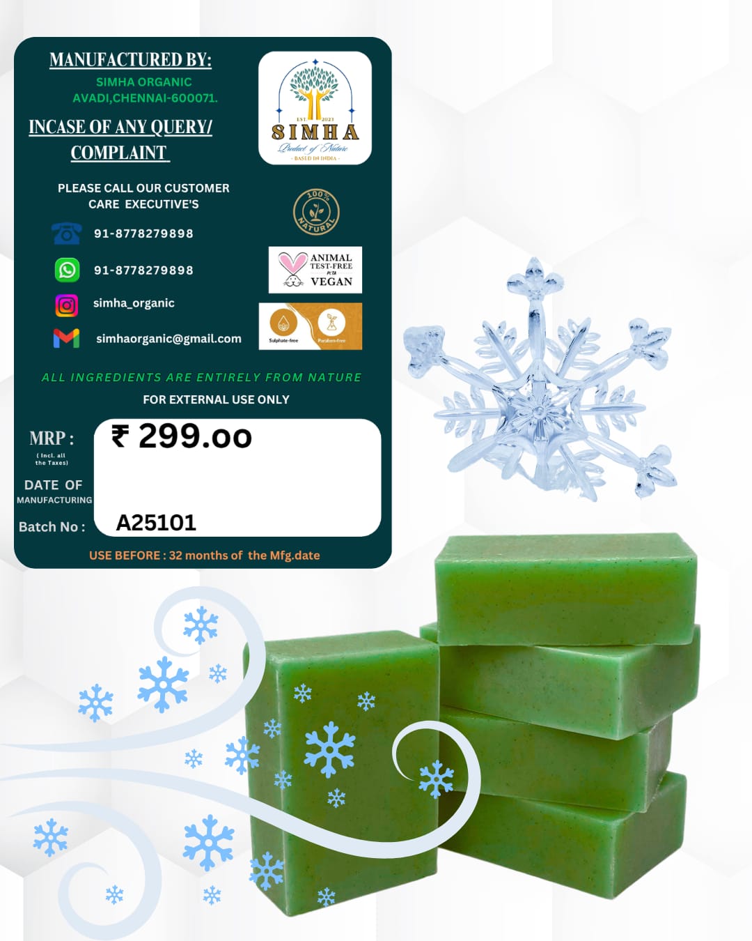 Lemongrass Tea Tree Luxury Bathing Bar