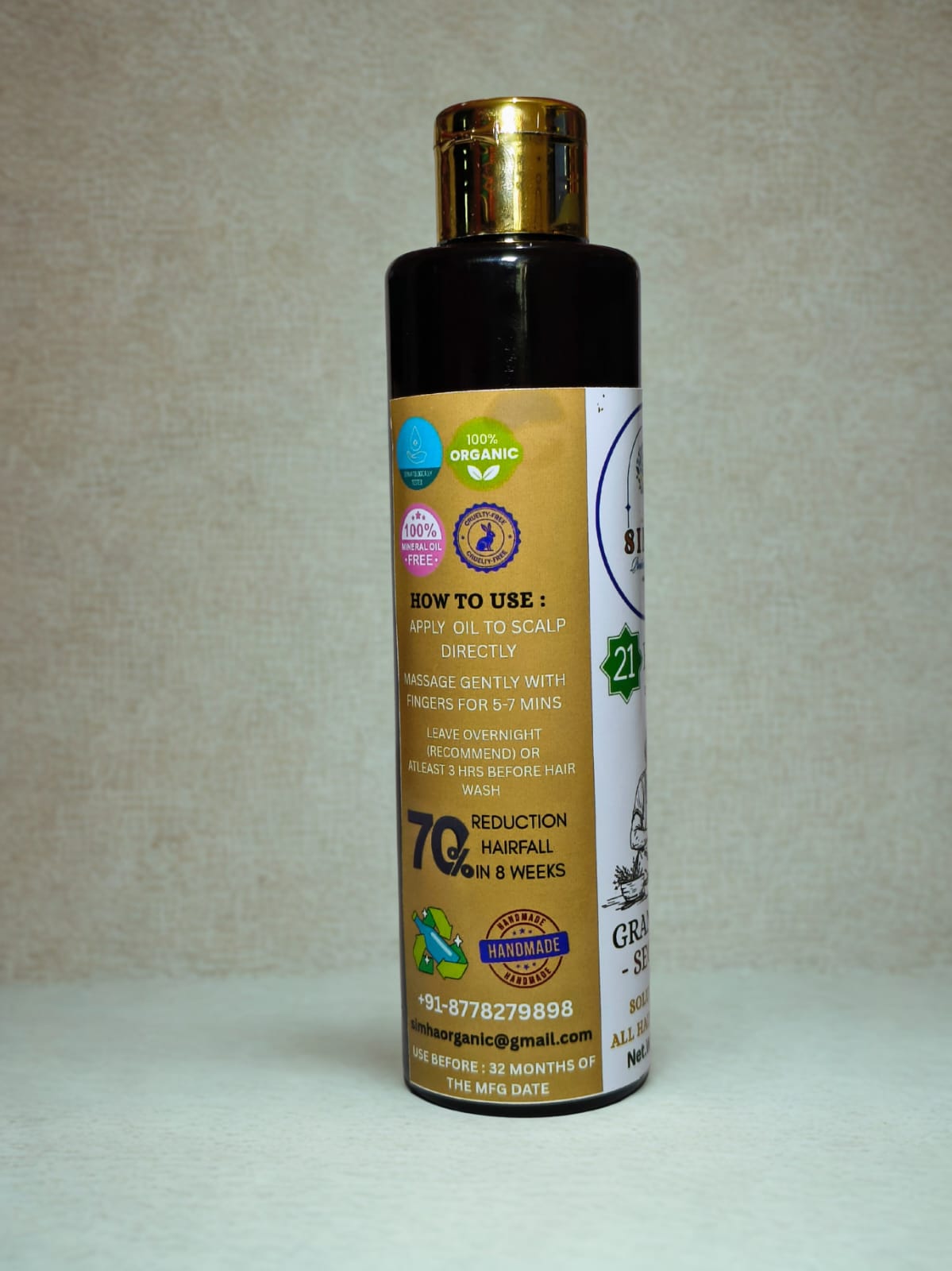 Simha 21 Herbs Enriched Herbal Hair Oil