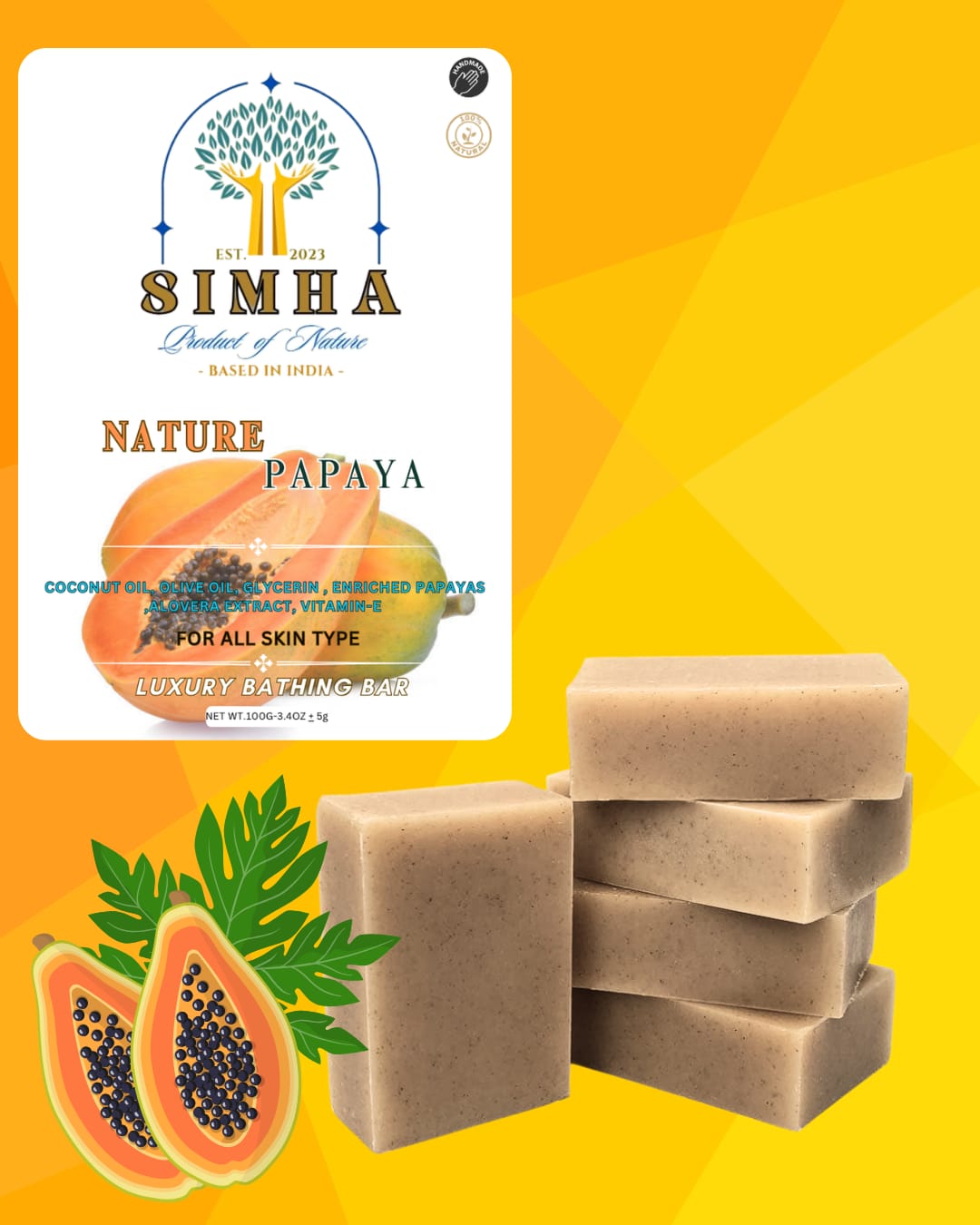 Nature Papaya Bathing Bar
