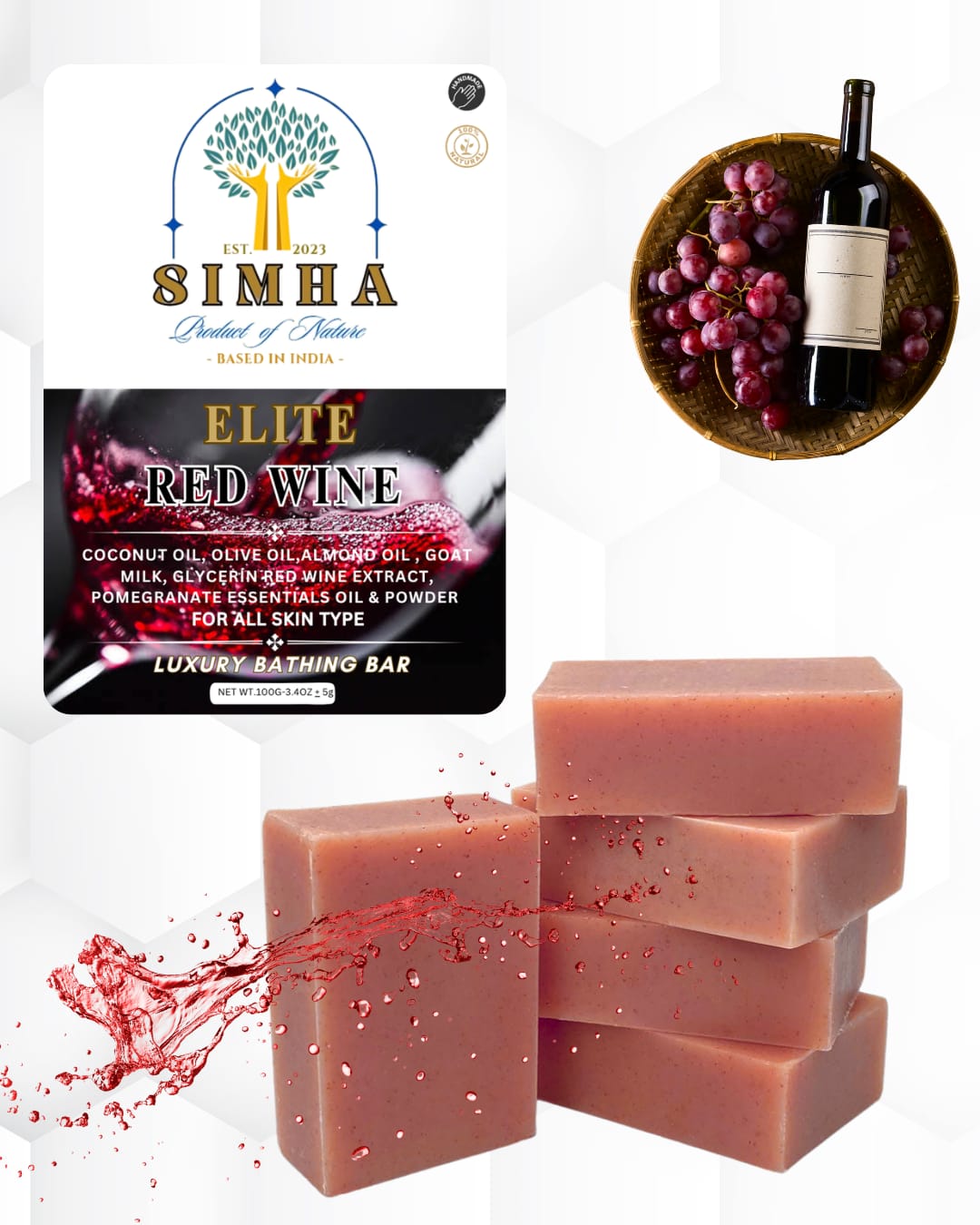 Elite Red Wine Soap Bar
