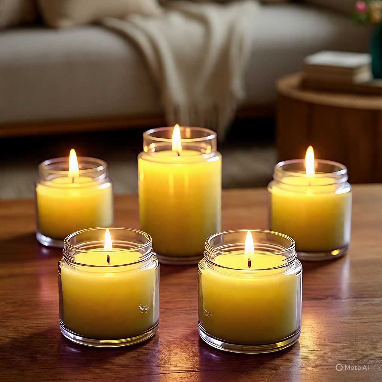 Turkish Vanilla Scented Jar  Candle