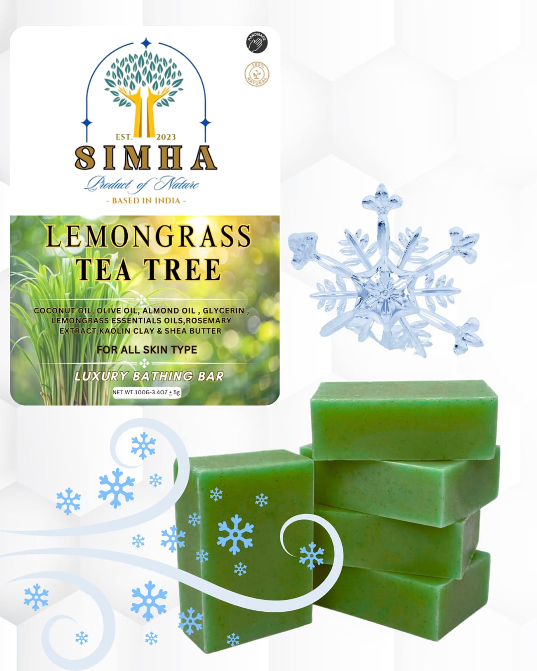 Lemongrass Tea Tree Luxury Bathing Bar