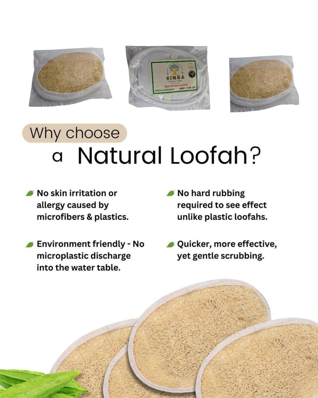 Sun dried Loofah 