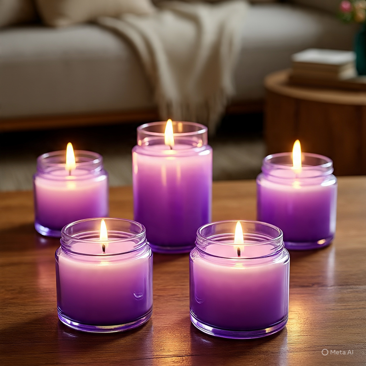 French Lavender Scented Jar Candle