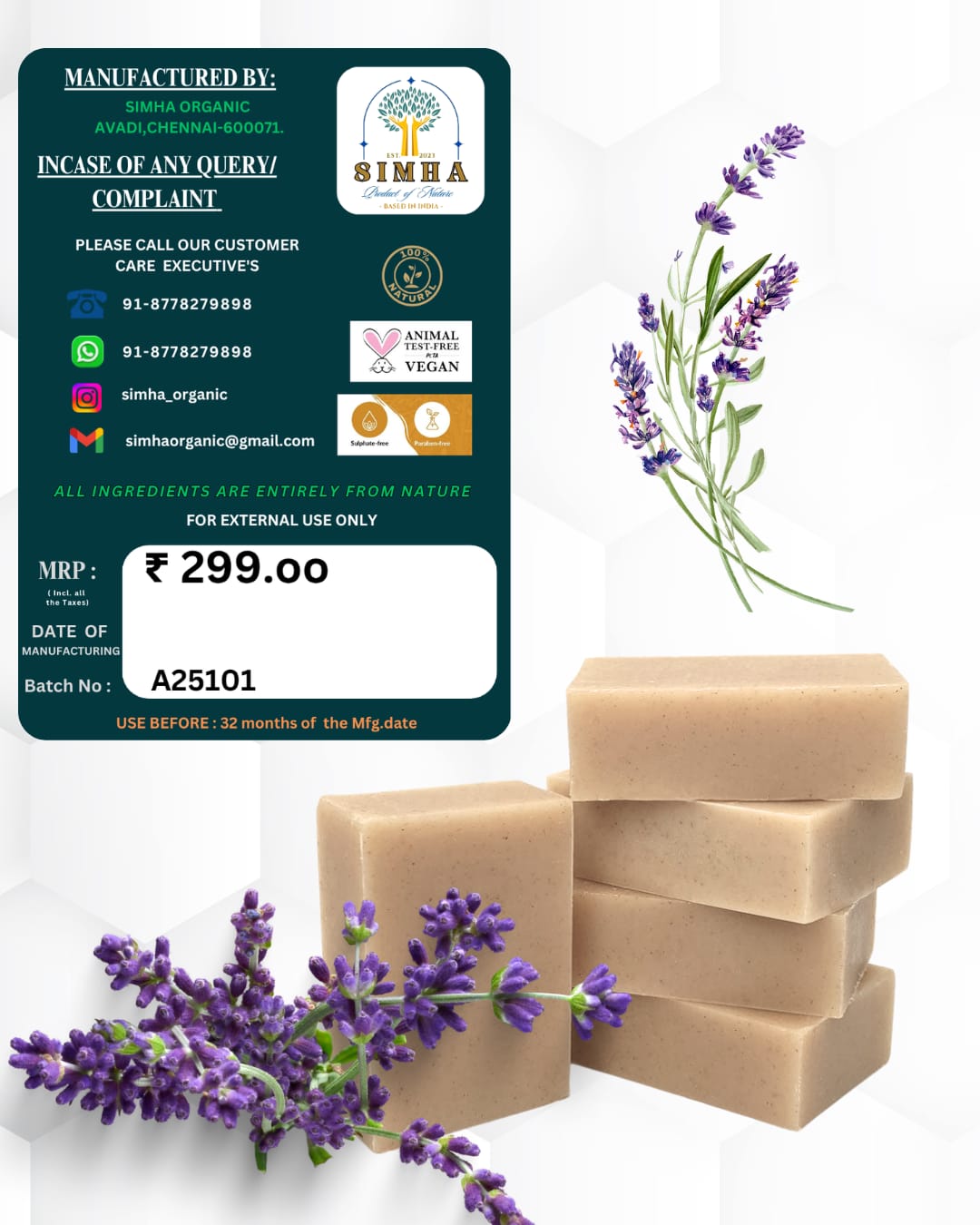 French Lavender Luxury Bathing Bar