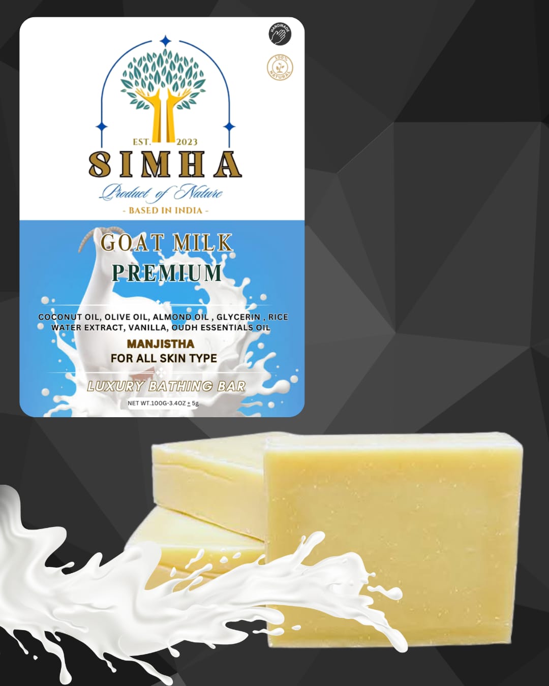 Goat Milk Premium Luxury Bathing Bar