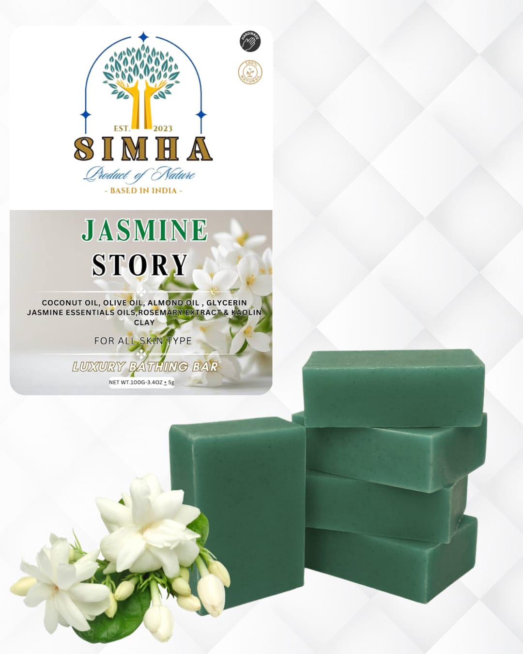 Jasmine Story Luxury Bathing Bar