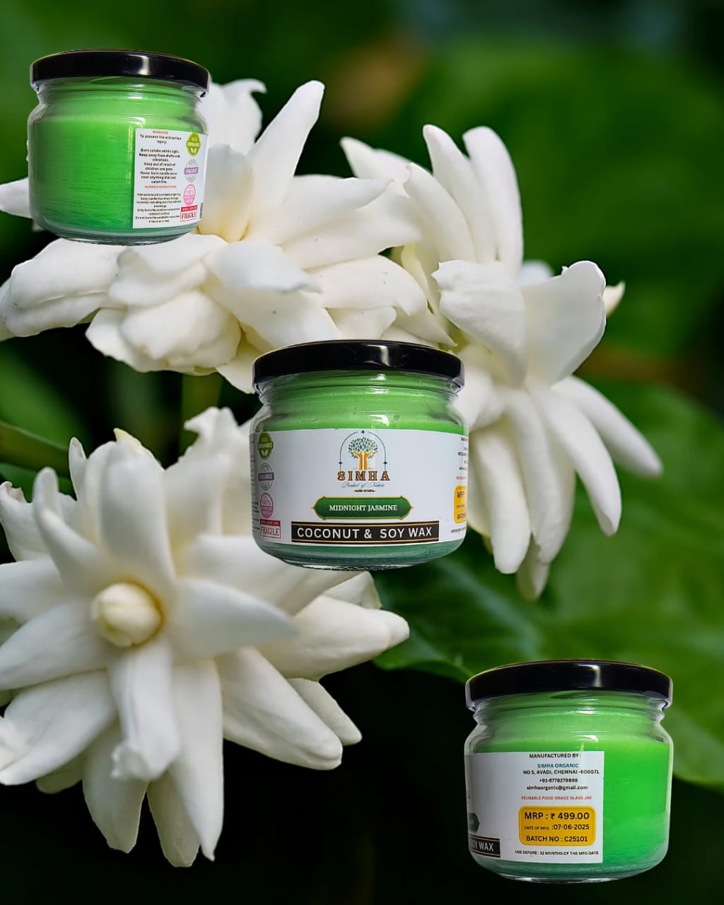 Midnight Jasmine Scented Jar Candle