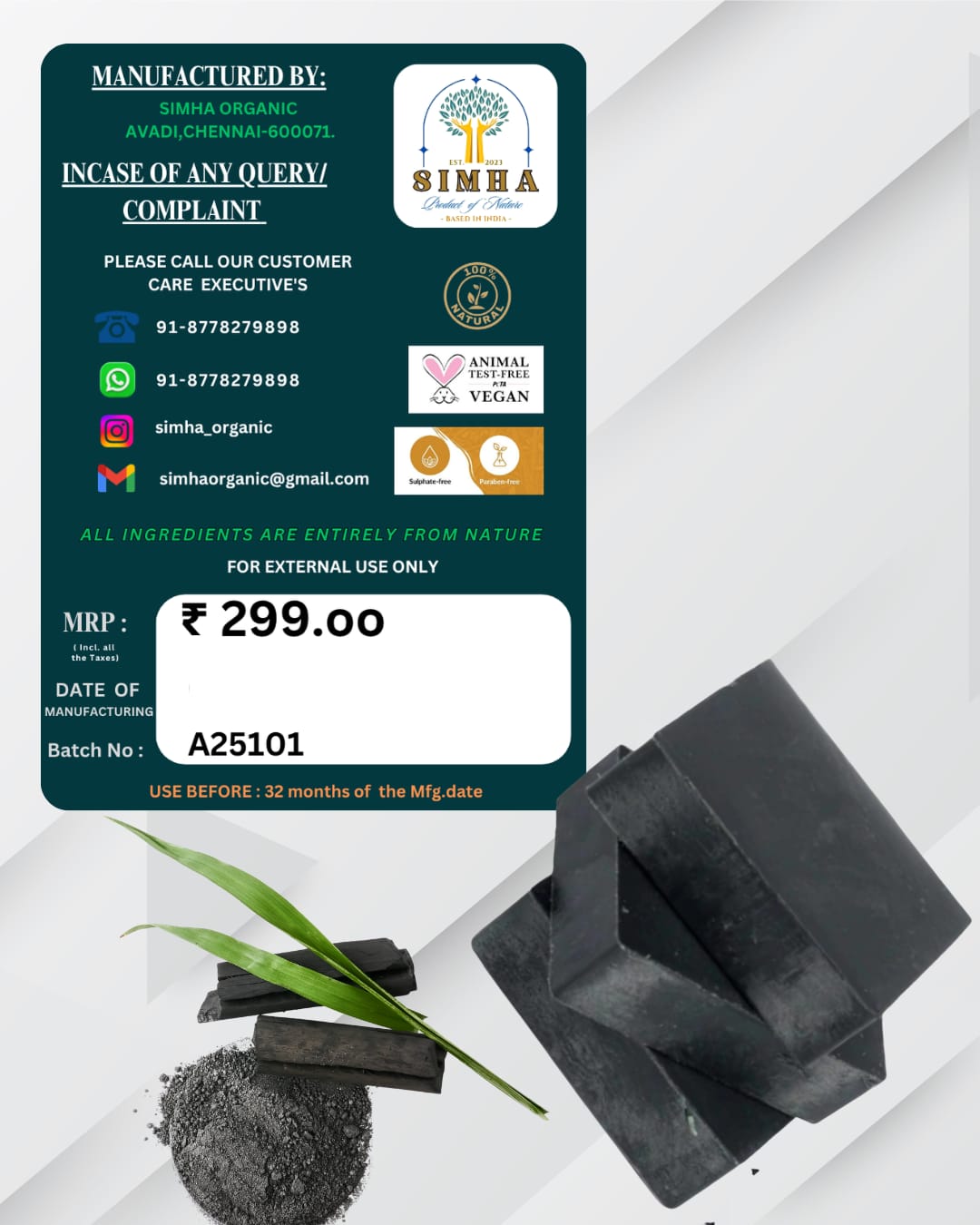 Detox Charcoal Soap Bar