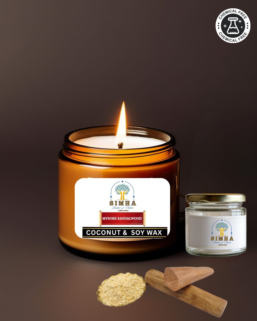 Mysore Sandalwood Scented Jar Candle
