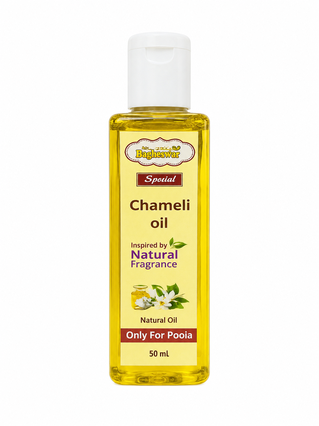 Bagheswar Pooja Chameli Oil 50ml (pack of 12 pieces)