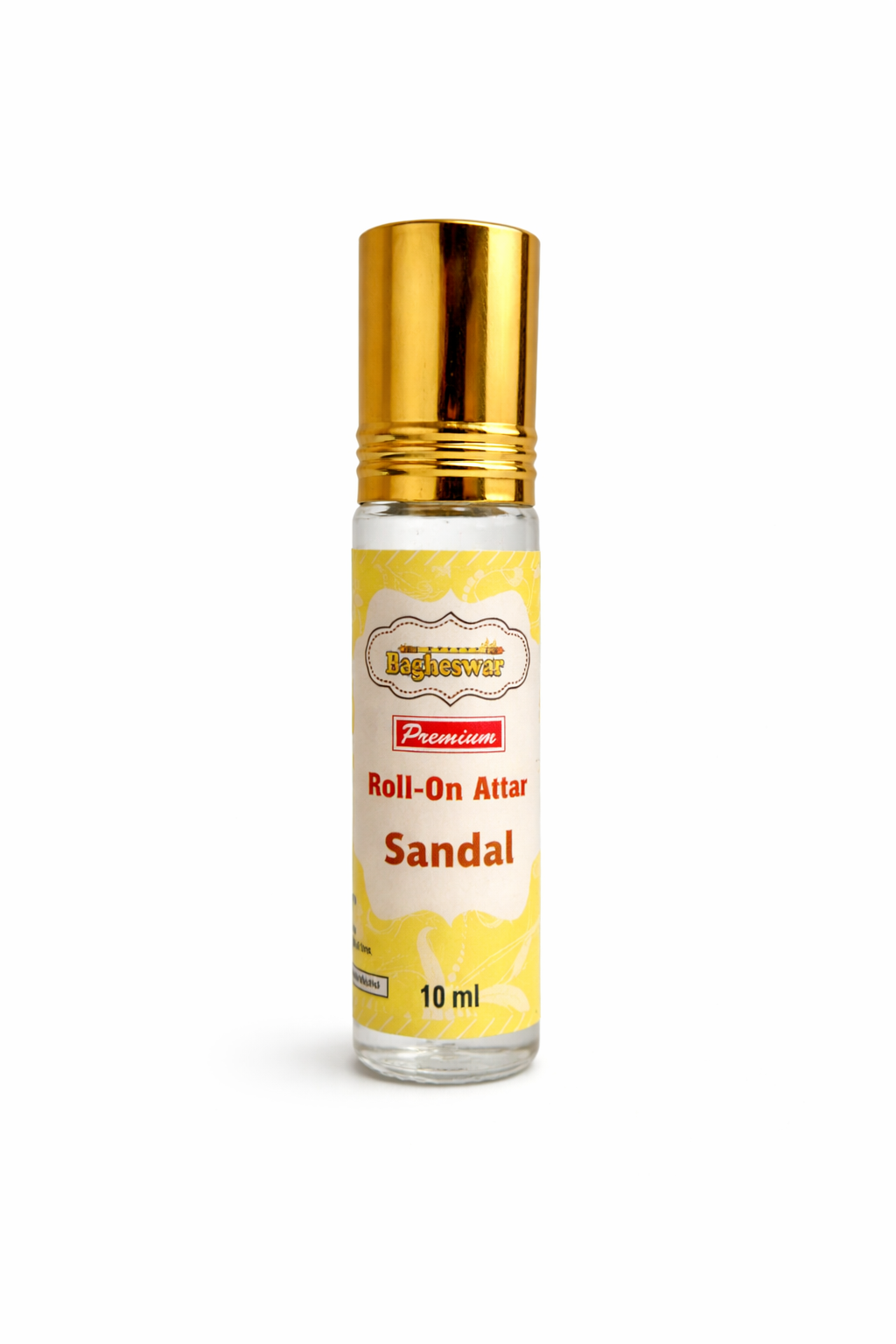 Bagheswar Sandal Roll-On Attar 10ml(pack of 12 pieces)