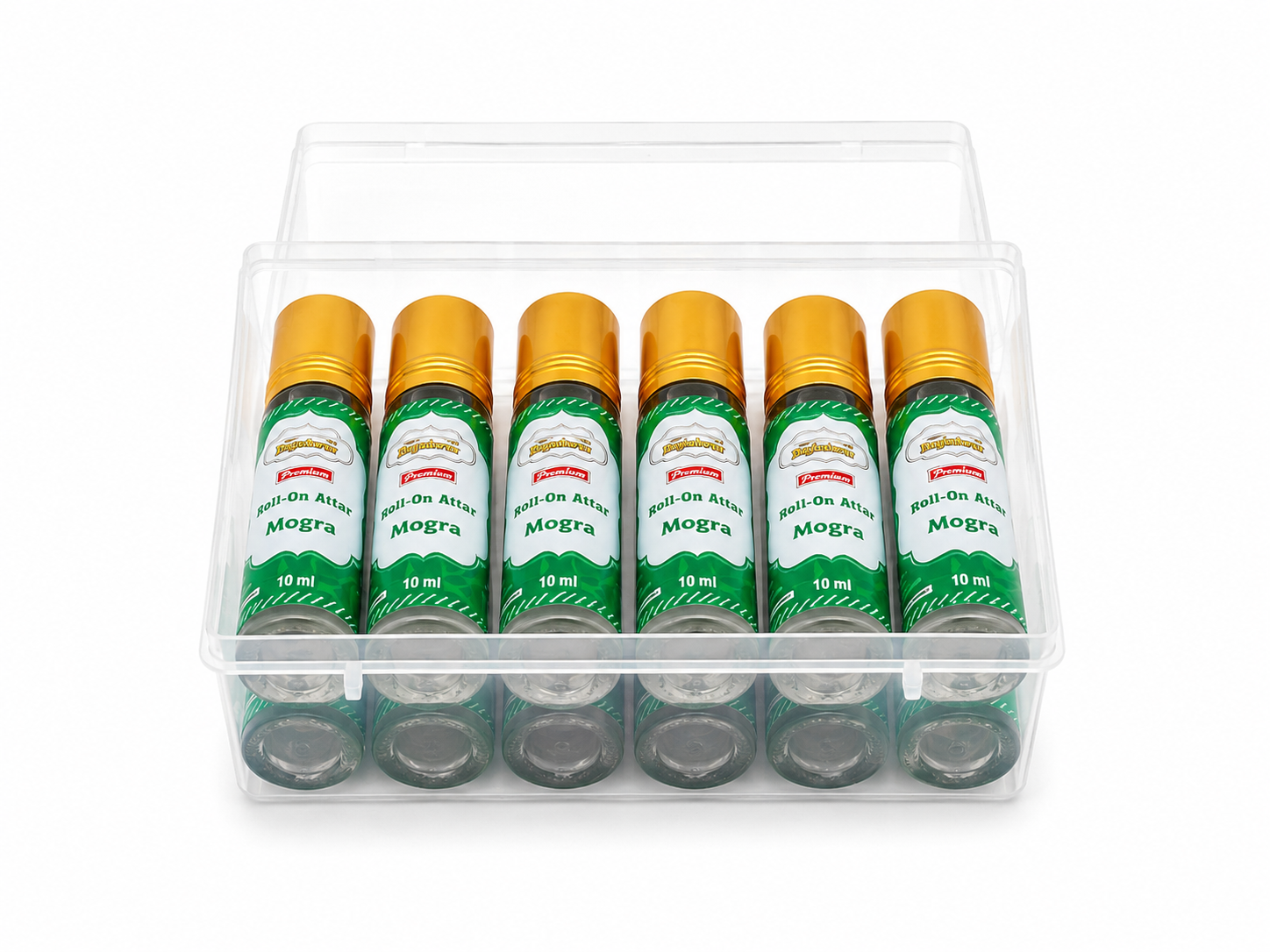 Bagheswar Mogra Roll-On Attar 10ml(Pack of 12 Pieces)