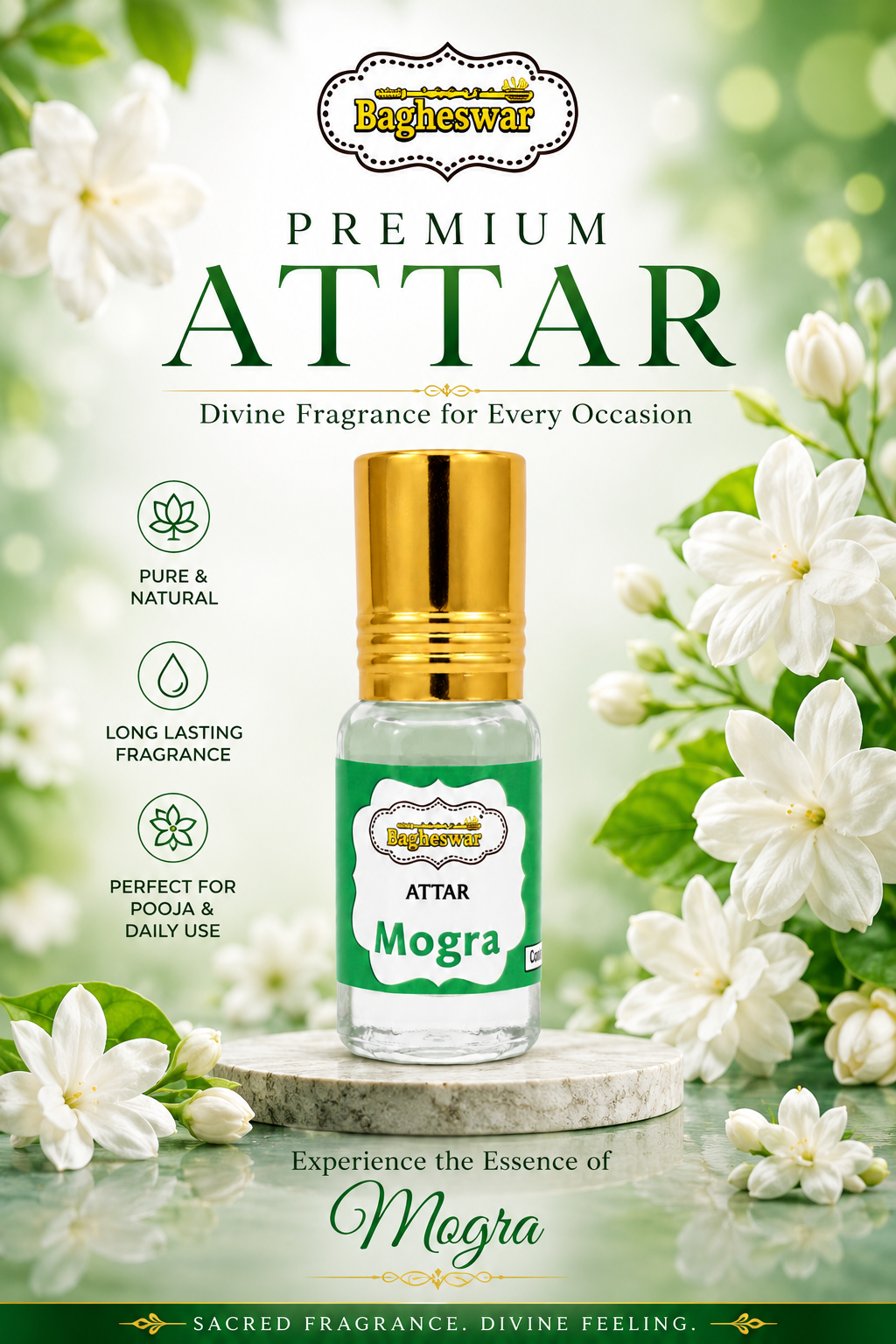 Bagheswar Roll on Mogra Attar-5ml 
