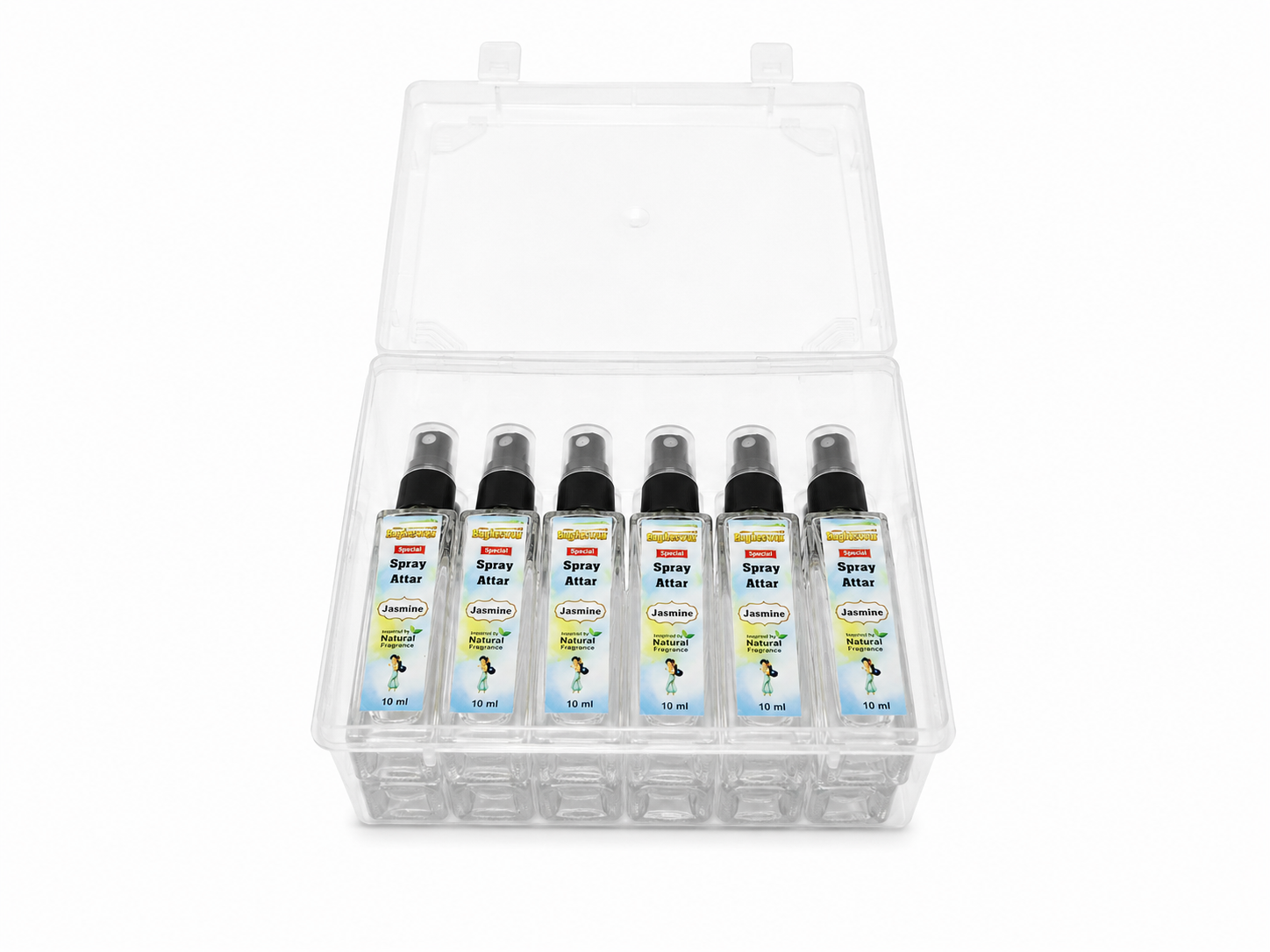 Bagheswar Jasmine Spray Attar 10ml (pack of 12 pieces)