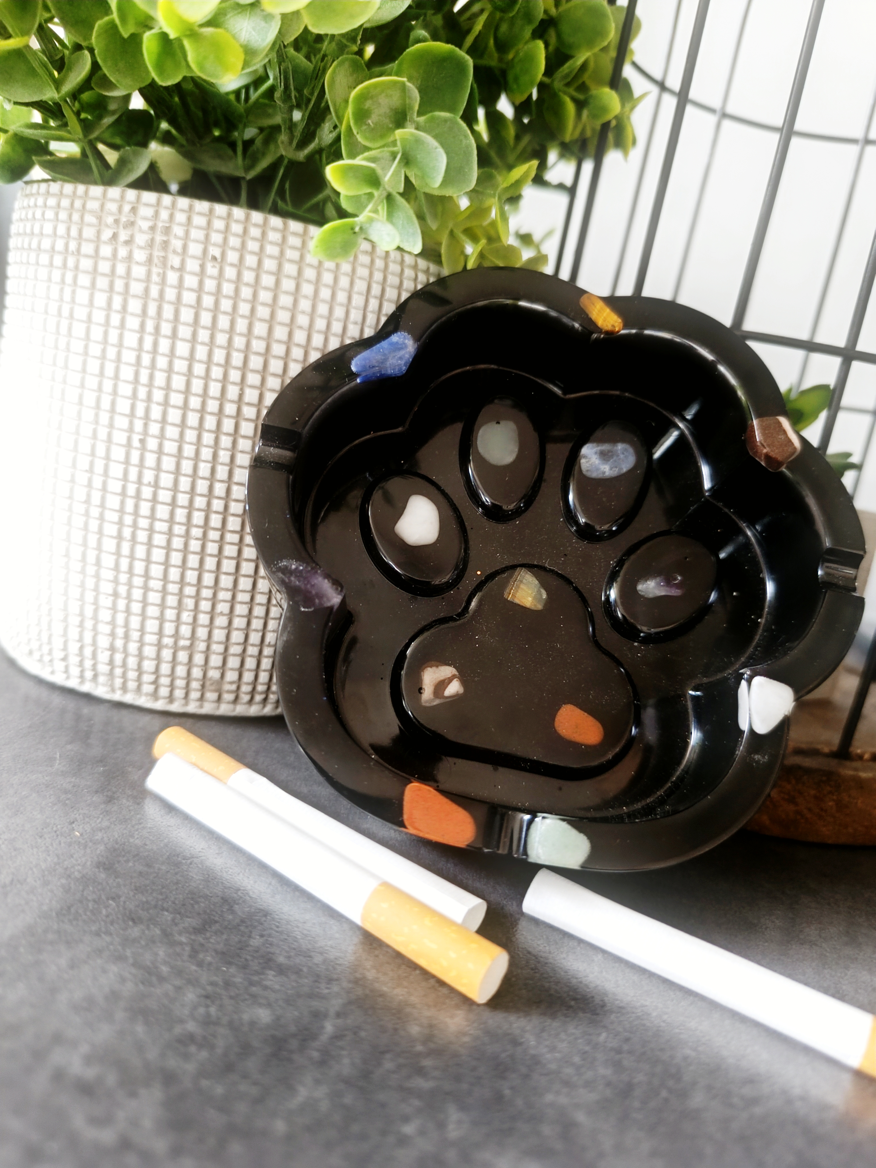 Cendrier patte de chat 7 Chakras