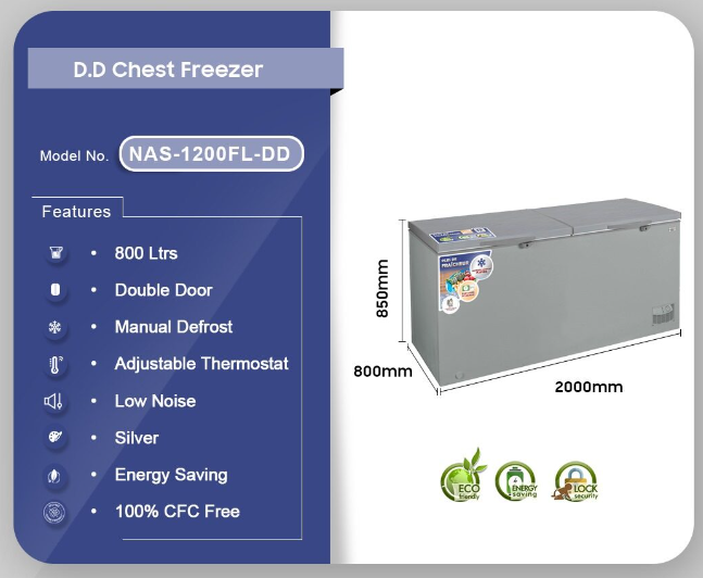 NASCO 800L CHEST FREEZER