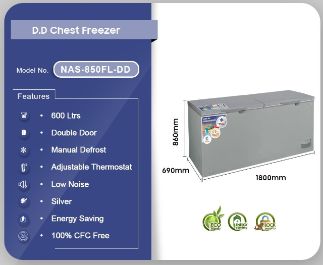 NASCO 600L CHEST FREEZER