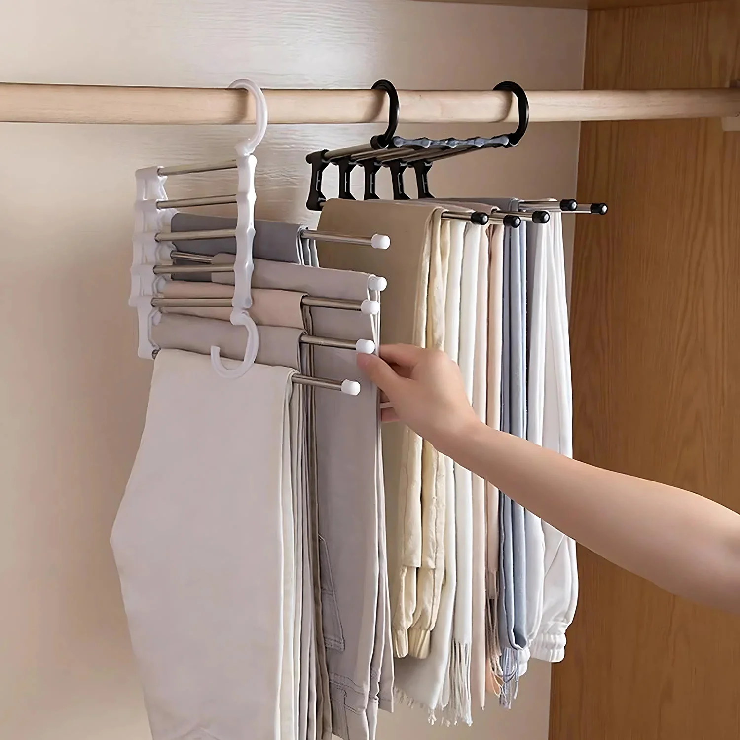 Pull-Out Multi-Layer Pants Rack