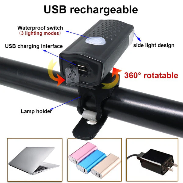 Rechargeable Bicycle Headlight