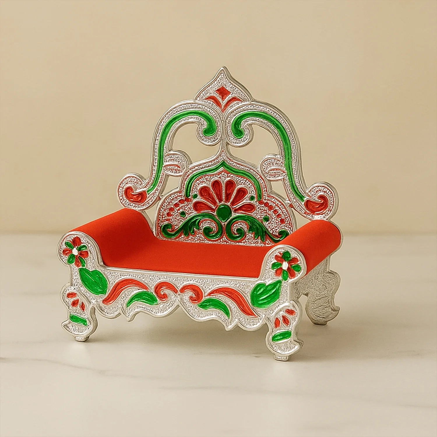 Decorative Wooden Handcrafted Singhasan