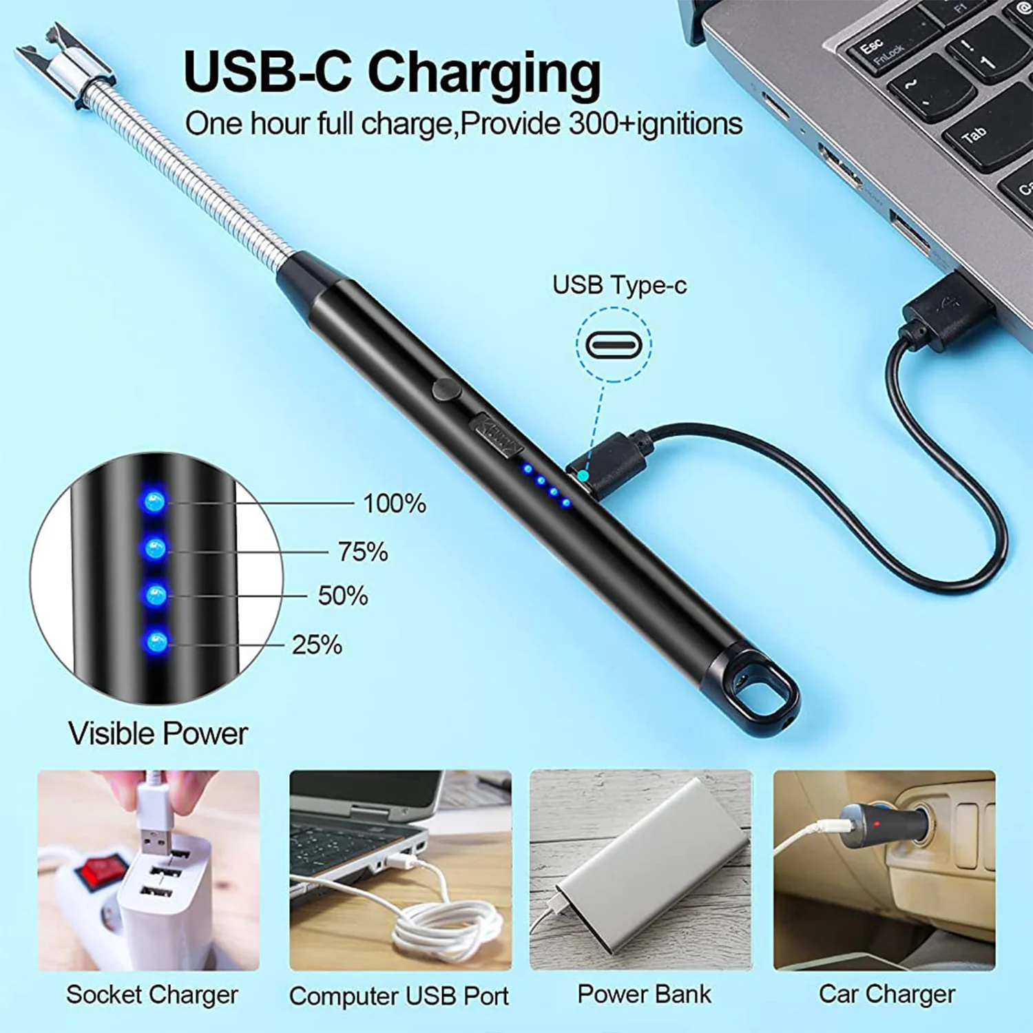 Rechargeable USB-C Electric Arc Lighter