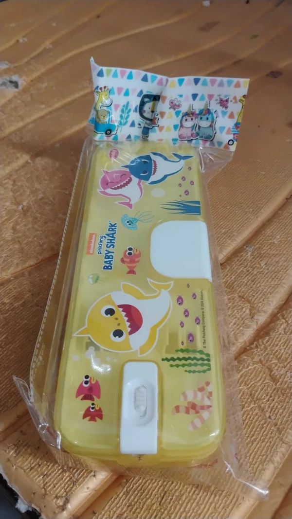 Cartoon Pencil Box with LED Light