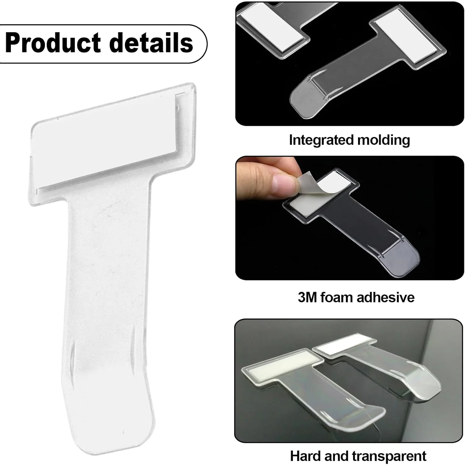 2-in-1 Transparent Car Windshield Card & Fastag Holder – Sleek Ticket Display & Secure Fastag Mount (Set of 2)