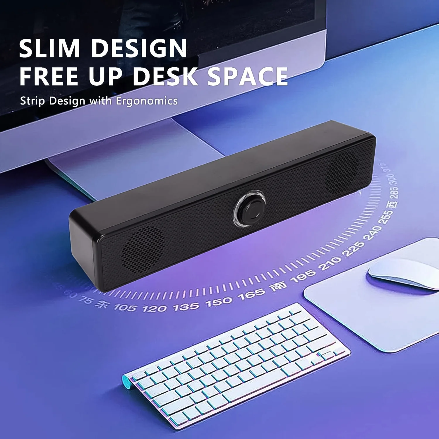 Slim Soundbar Speaker