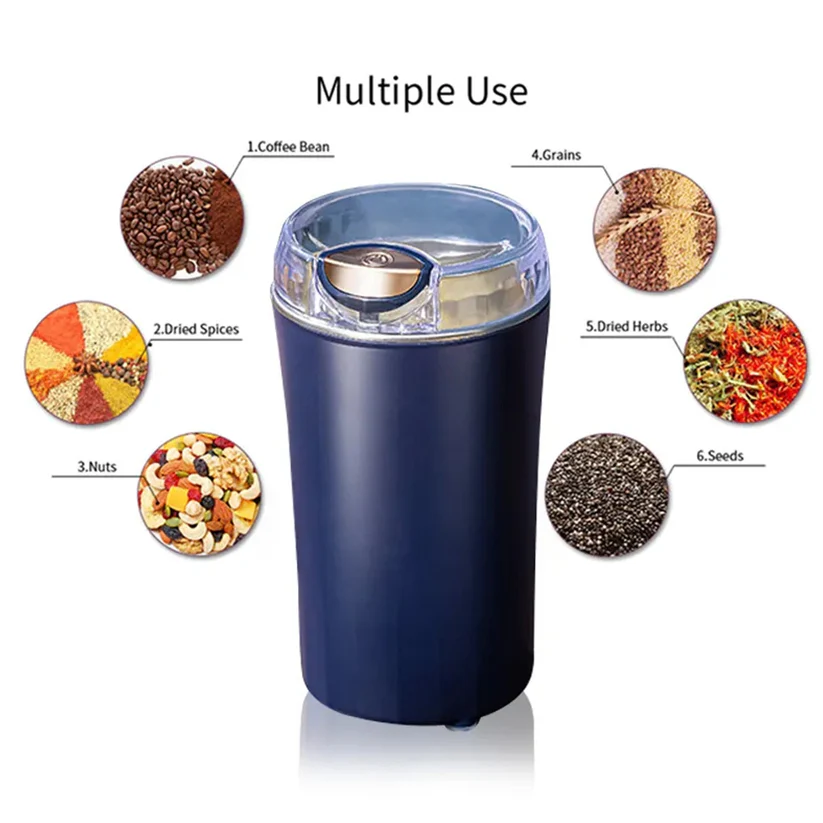 Portable Mini Grinder & Blender with 4 Stainless Steel Blades