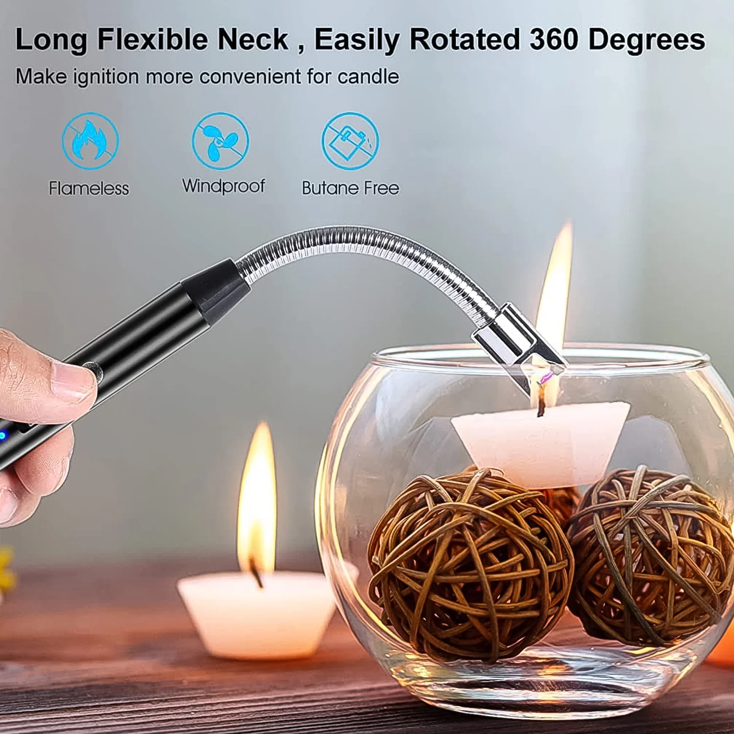 Rechargeable USB-C Electric Arc Lighter