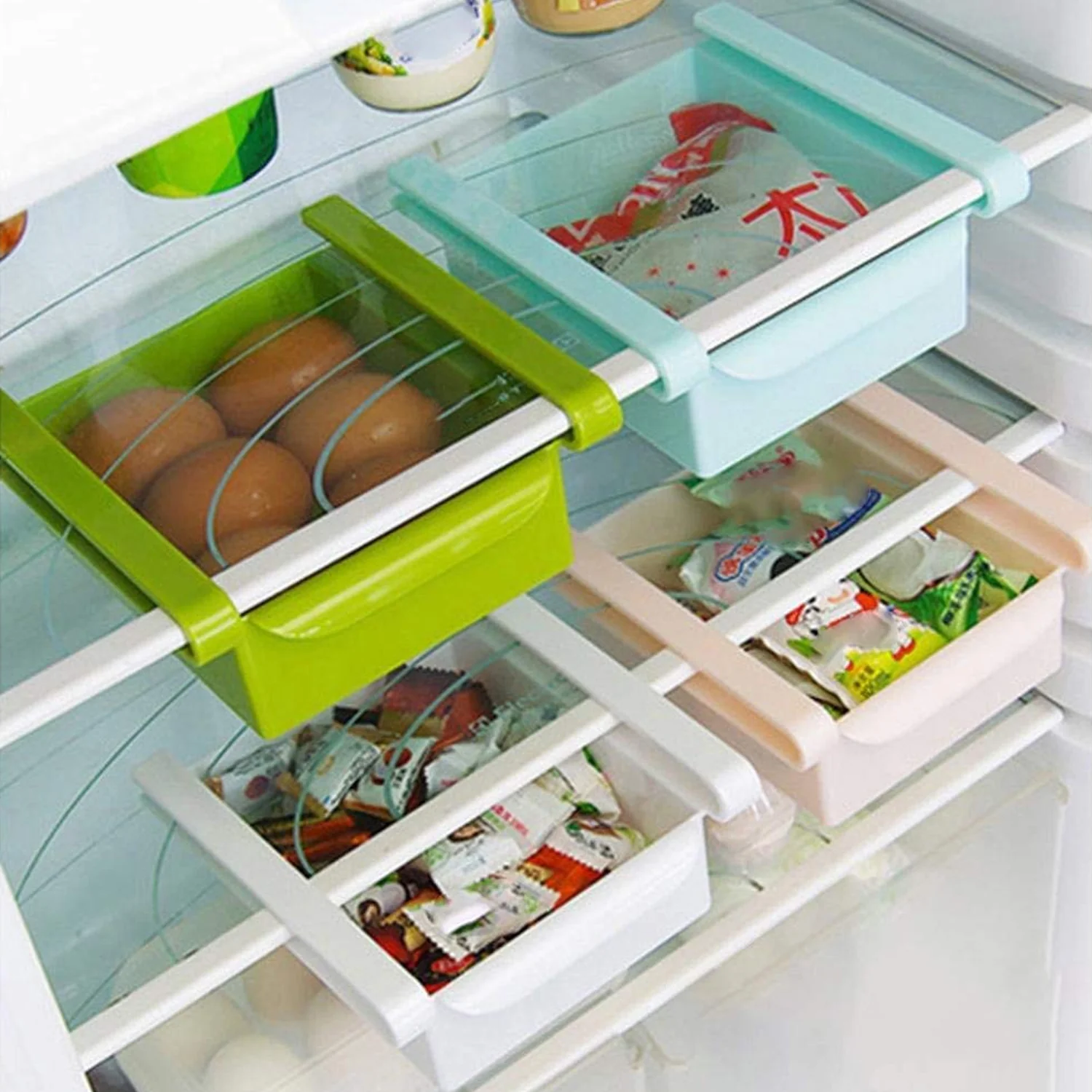 Adjustable Fridge Storage Drawer