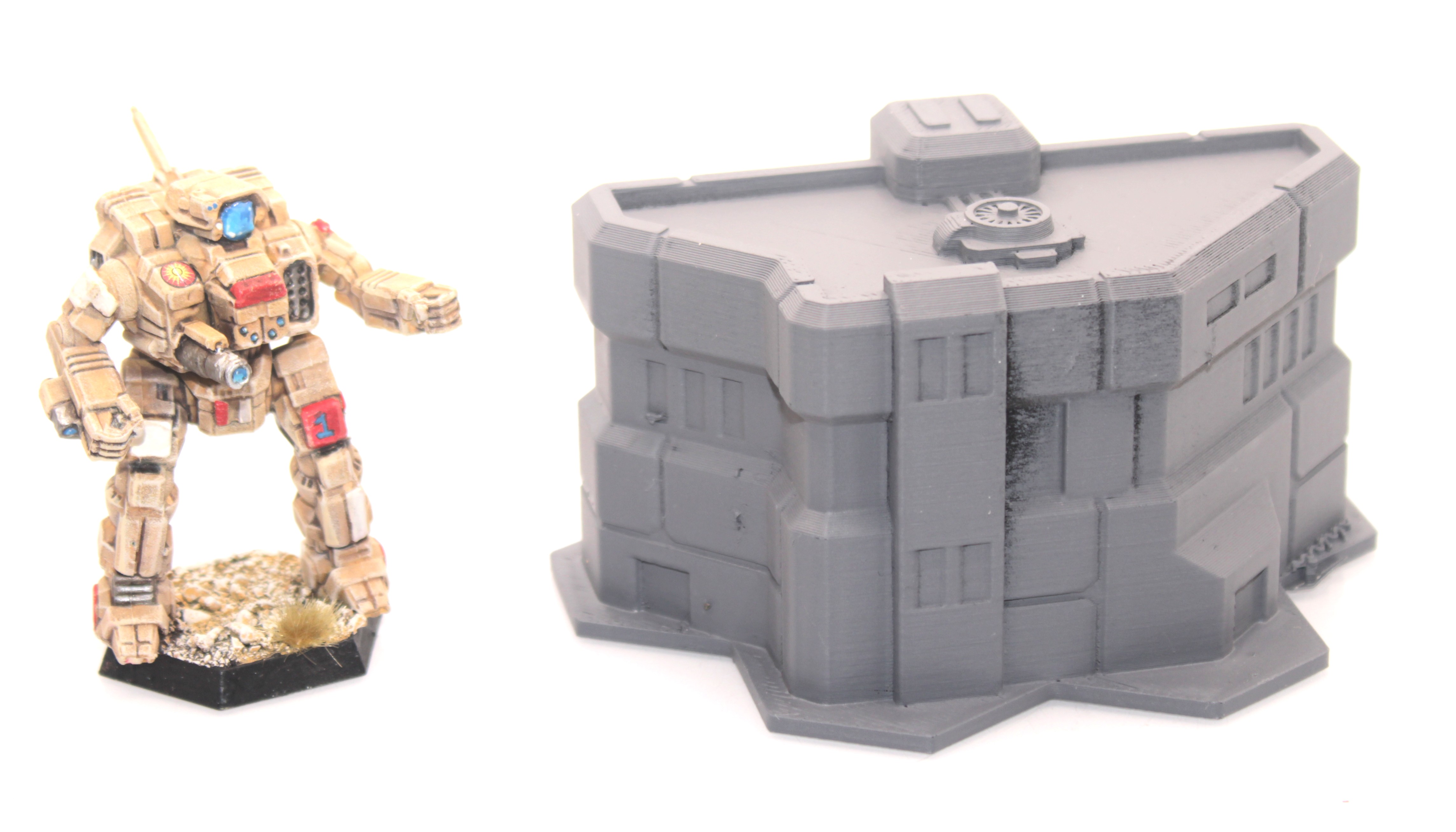 BattleTech Hexed Shopping Center Building